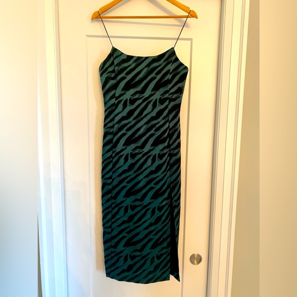Bec and Bridge Emerald and Black zebra print dress - Picture 8 of 10
